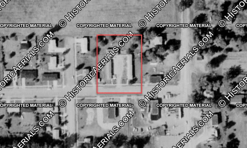 Star Motel (Strohs Motel) - 1963 Aerial (newer photo)